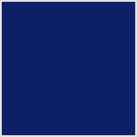 0D1F66 Hex Color Image (BLUE, MADISON, MIDNIGHT BLUE)