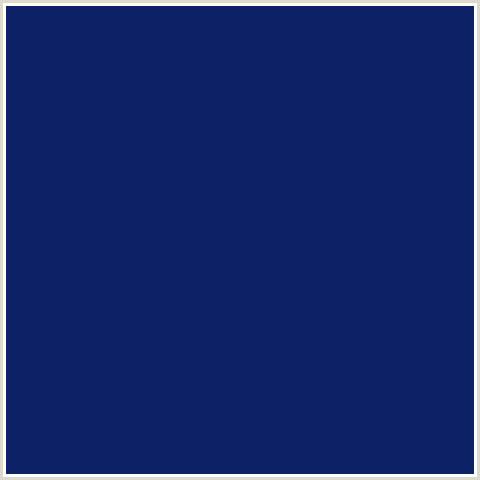 0D2167 Hex Color Image (BLUE, MADISON, MIDNIGHT BLUE)
