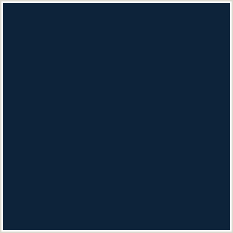 0D233A Hex Color Image (BLUE, BLUE ZODIAC, MIDNIGHT BLUE)