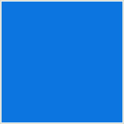 0D76DE Hex Color Image (BLUE, SCIENCE BLUE)