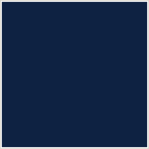 0E2242 Hex Color Image (BLUE, BLUE ZODIAC, MIDNIGHT BLUE)