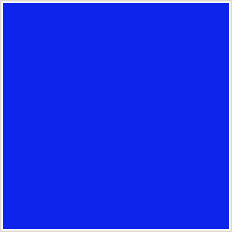 0E24EB Hex Color Image (BLUE)