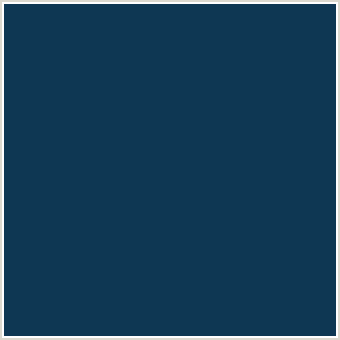0E3753 Hex Color Image (BLUE, ELEPHANT, MIDNIGHT BLUE)