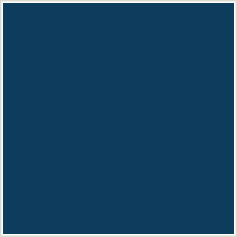0E3C5C Hex Color Image (BLUE, MIDNIGHT BLUE, TARAWERA)