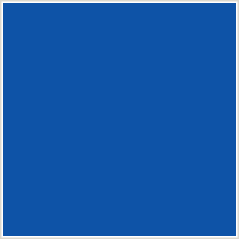 0E53A7 Hex Color Image (BLUE, TORY BLUE)