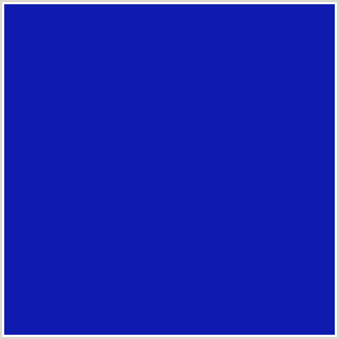 0F1BAE Hex Color Image (BLUE, TOREA BAY)