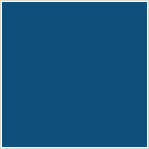 0F4F7C Hex Color Image (BLUE, CHATHAMS BLUE, MIDNIGHT BLUE)