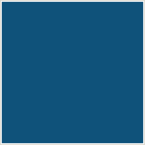 0F527A Hex Color Image (BLUE, CHATHAMS BLUE, MIDNIGHT BLUE)