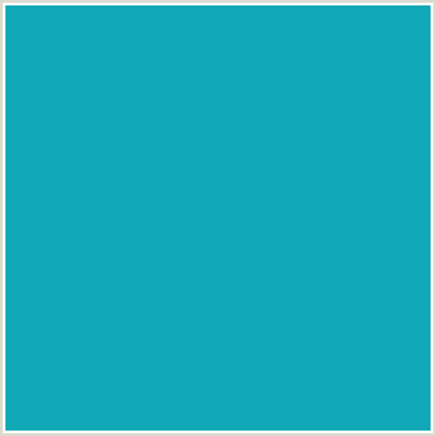 10A8B6 Hex Color Image (EASTERN BLUE, LIGHT BLUE)
