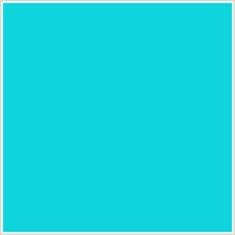 10D4DD Hex Color Image (BRIGHT TURQUOISE, LIGHT BLUE)