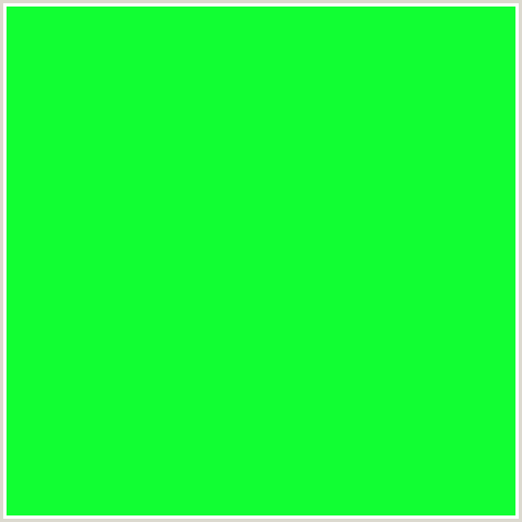 11FF33 Hex Color Image (GREEN)