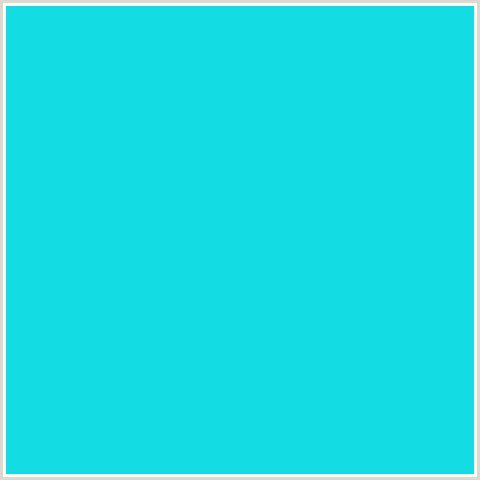 13DCE2 Hex Color Image (BRIGHT TURQUOISE, LIGHT BLUE)