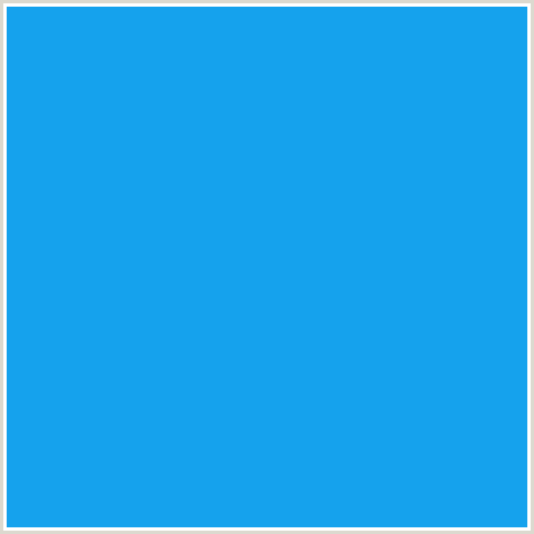 15A2ED Hex Color Image (BLUE, DODGER BLUE)