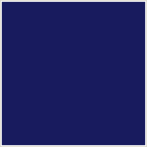 181B5E Hex Color Image (BLUE, LUCKY POINT, MIDNIGHT BLUE)