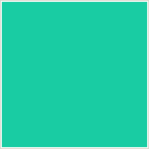 19CCA3 Hex Color Image (BLUE GREEN, JAVA)