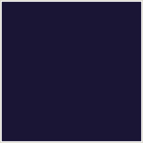 1A1535 Hex Color Image (BLUE, HAITI, MIDNIGHT BLUE)