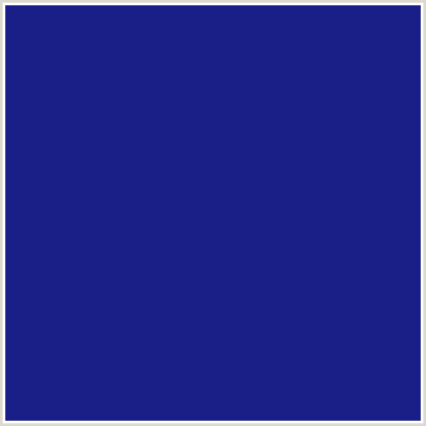 1A1F87 Hex Color Image (BLUE, JACKSONS PURPLE)