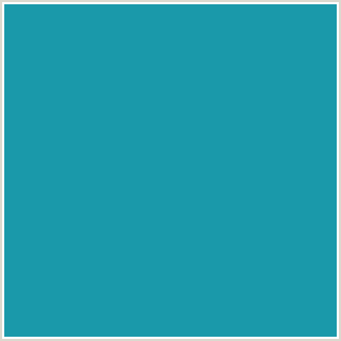 1A99AA Hex Color Image (EASTERN BLUE, LIGHT BLUE)