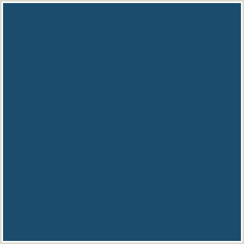 1B4C6D Hex Color Image (BLUE, BLUMINE, MIDNIGHT BLUE)