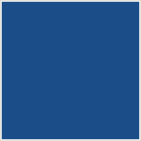 1B4D89 Hex Color Image (BLUE, CHATHAMS BLUE)