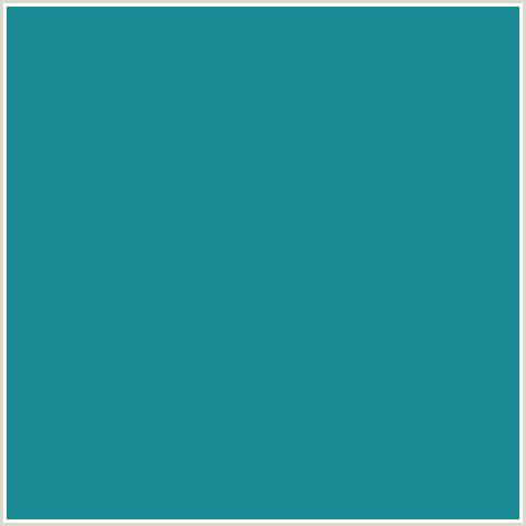 1B8C96 Hex Color Image (EASTERN BLUE, LIGHT BLUE)