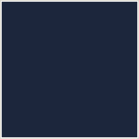 1C263C Hex Color Image (BLUE, MIDNIGHT BLUE, MIRAGE)