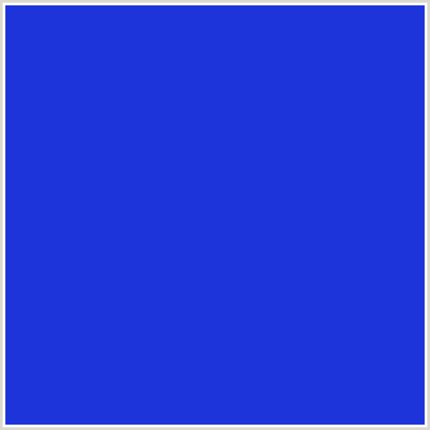 1C34DA Hex Color Image (BLUE, PERSIAN BLUE)