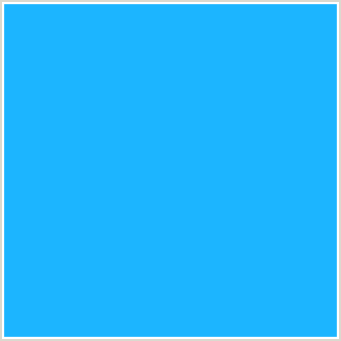 1CB5FF Hex Color Image (BLUE, DODGER BLUE)