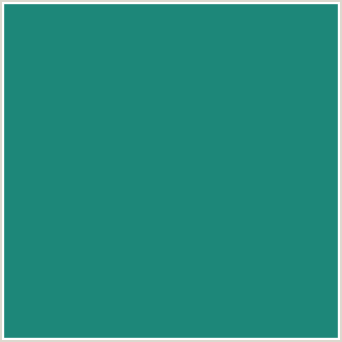 1D8779 Hex Color Image (BLUE GREEN, ELM)