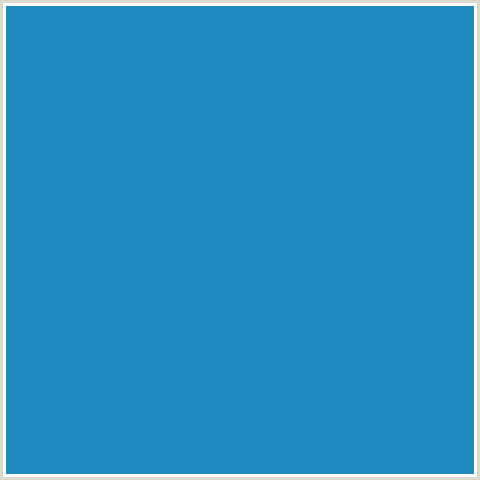 1D89BF Hex Color Image (BLUE, EASTERN BLUE)