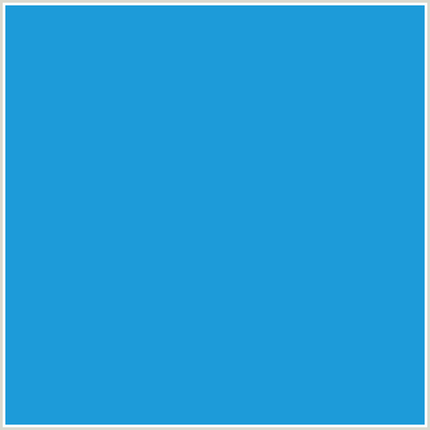 1D9BD9 Hex Color Image (BLUE, CURIOUS BLUE)