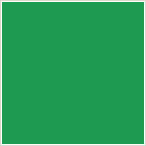 1D9C51 Hex Color Image (EUCALYPTUS, GREEN BLUE)