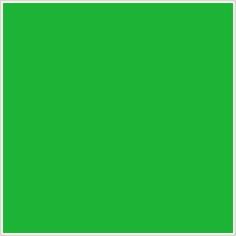 1DB337 Hex Color Image (FOREST GREEN, GREEN)