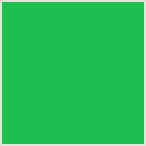 1DC04E Hex Color Image (GREEN, MOUNTAIN MEADOW)
