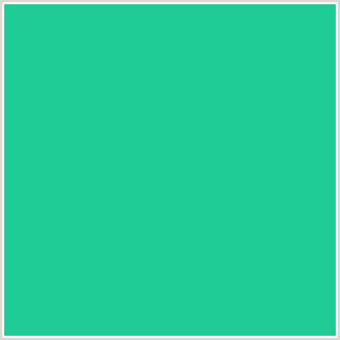 1DCD95 Hex Color Image (BLUE GREEN, MOUNTAIN MEADOW)