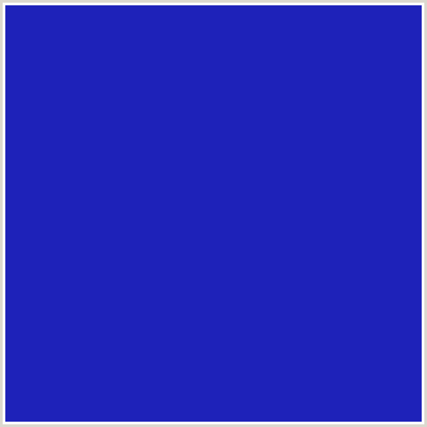 1E22B9 Hex Color Image (BLUE, PERSIAN BLUE)