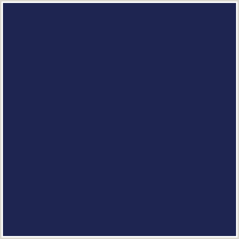 1E2551 Hex Color Image (BLUE, CLOUD BURST, MIDNIGHT BLUE)