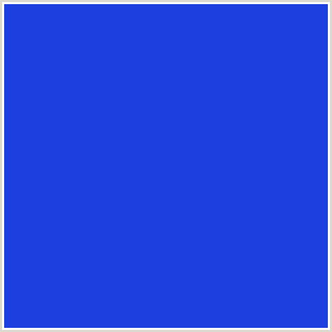 1E3FDF Hex Color Image (BLUE, PERSIAN BLUE)