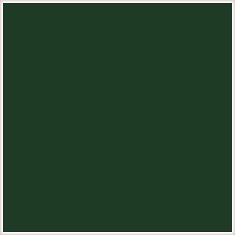 1F3B26 Hex Color Image (EVERGLADE, GREEN)