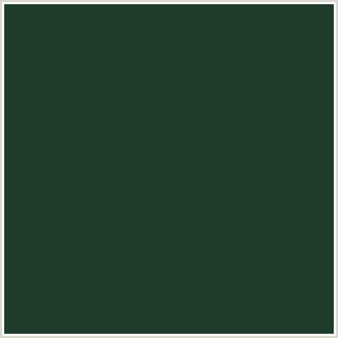 1F3B29 Hex Color Image (EVERGLADE, GREEN BLUE)