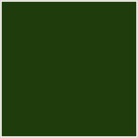 1F3D0C Hex Color Image (DEEP FOREST GREEN, GREEN)