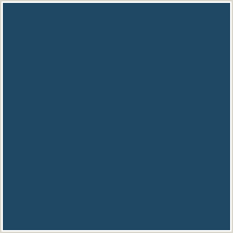 1F4864 Hex Color Image (BLUE, CELLO, MIDNIGHT BLUE)
