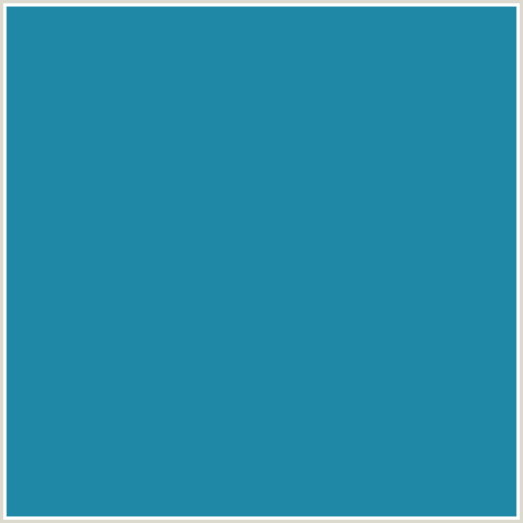 1F88A7 Hex Color Image (EASTERN BLUE, LIGHT BLUE)