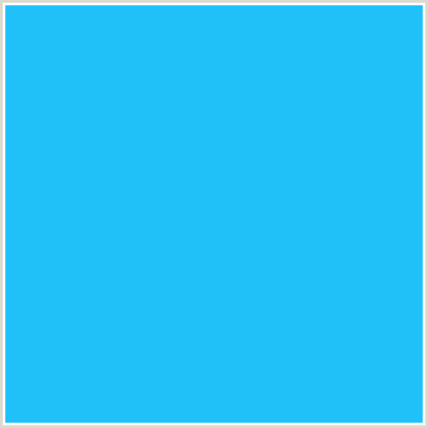 20C0F9 Hex Color Image (DODGER BLUE, LIGHT BLUE)