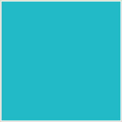 21BAC6 Hex Color Image (JAVA, LIGHT BLUE)