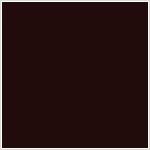 220B0B Hex Color Image (COFFEE BEAN, RED)