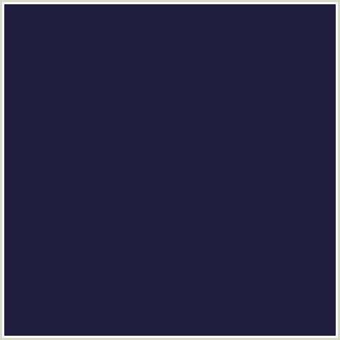 221F3E Hex Color Image (BLUE, MIDNIGHT BLUE, MIRAGE)