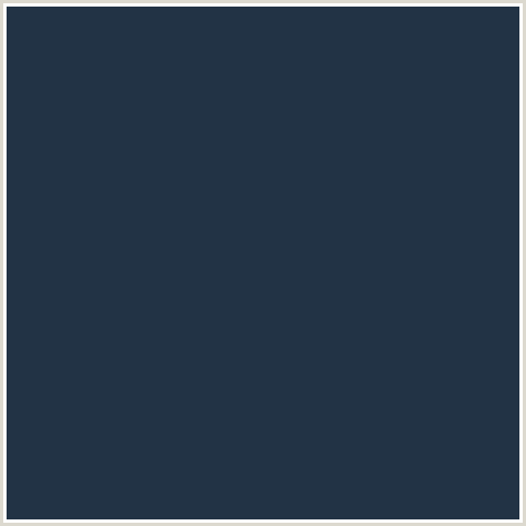 223345 Hex Color Image (BLUE, MIDNIGHT BLUE, PICKLED BLUEWOOD)