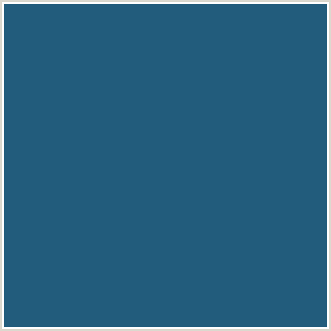 225C7C Hex Color Image (BLUE, BLUMINE, MIDNIGHT BLUE)
