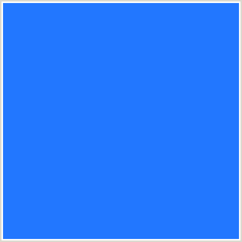2277FF Hex Color Image (BLUE, DODGER BLUE)